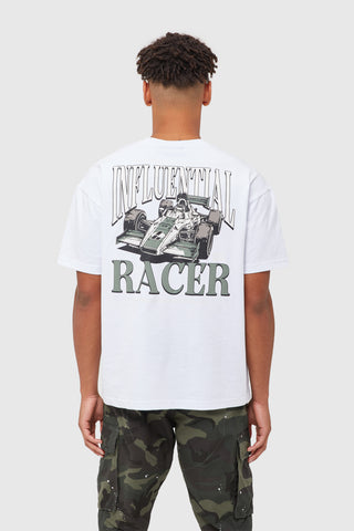 INFLUENTIAL RACER TEE - WHITE